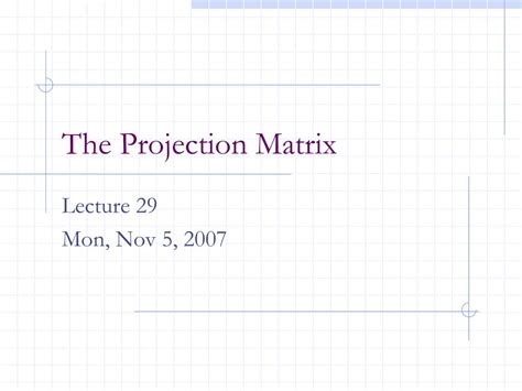 Image result for Matrix Back Projection