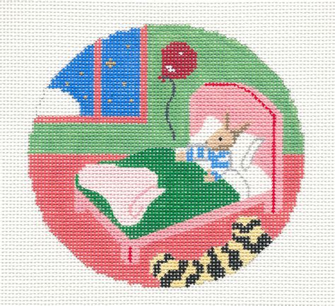 INSERT Canvas – tagged "Bunny in Bed Goodnight Moon" – Needlepoint by ...