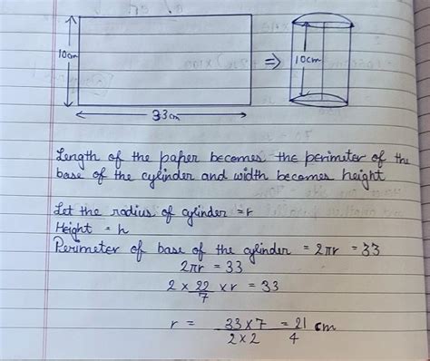 a rectangular piece of paper 33cm × 10cm is folded without overlapping ...