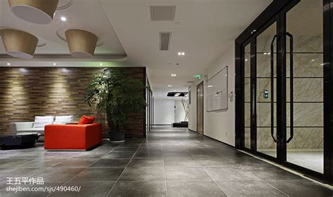 现代混搭办公室大堂走廊设计 – 设计本装修效果图