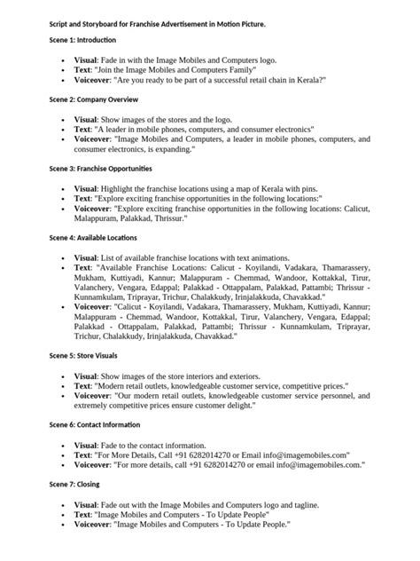 Image result for Storyboard Script Advertisement Sample