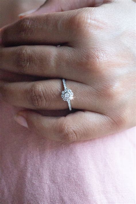 Refreshing Flower Sterling Silver Ring | 925 Silver Jewellery by Mannash