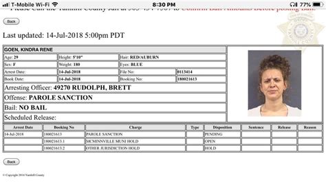 Yamhill County Arrests