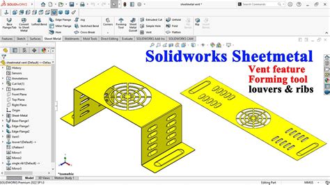 SolidWorks Forming Core Tool Tutorial 的图像结果