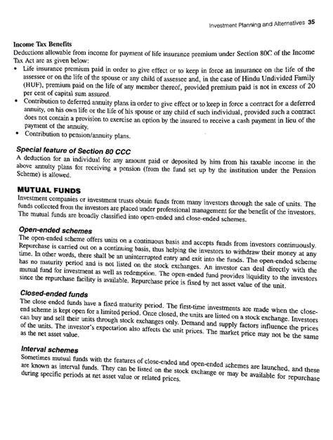 Investment Planning & Alternatives: Mutual Funds Overview - Studocu