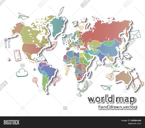 Realistic World Map Drawing 的图像结果