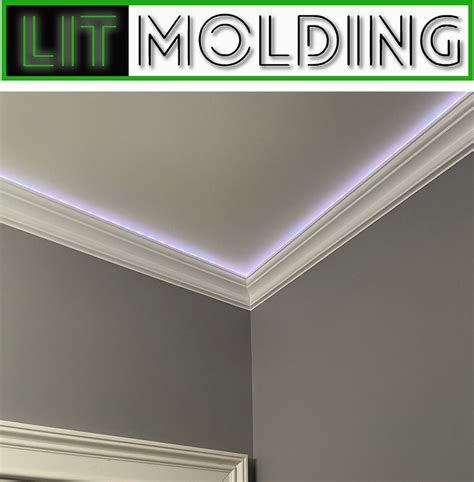 LED Indirect lighting Crown Molding, Music sync Alexa, Google app 50 ...