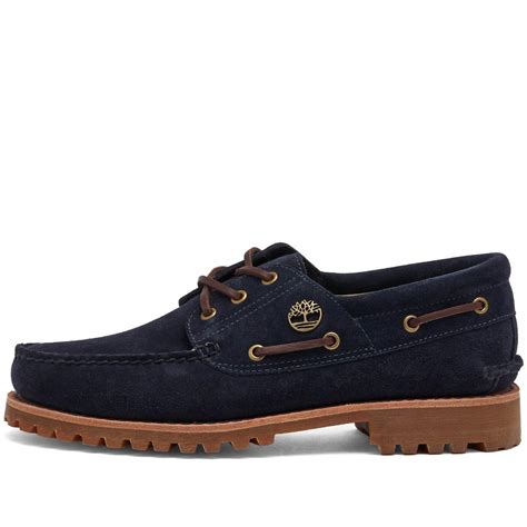 Timberland Authentic 3 Eye Classic Lug Shoe in Blue for Men | Lyst