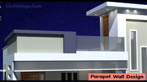 Image result for Simple Parapet Wall Design