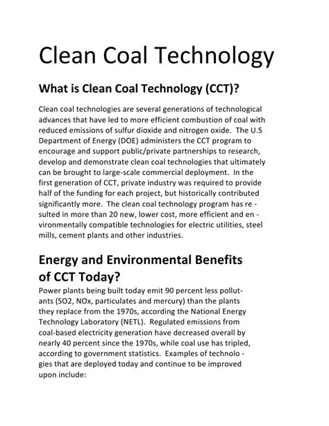 Clean Coal Technology 的图像结果