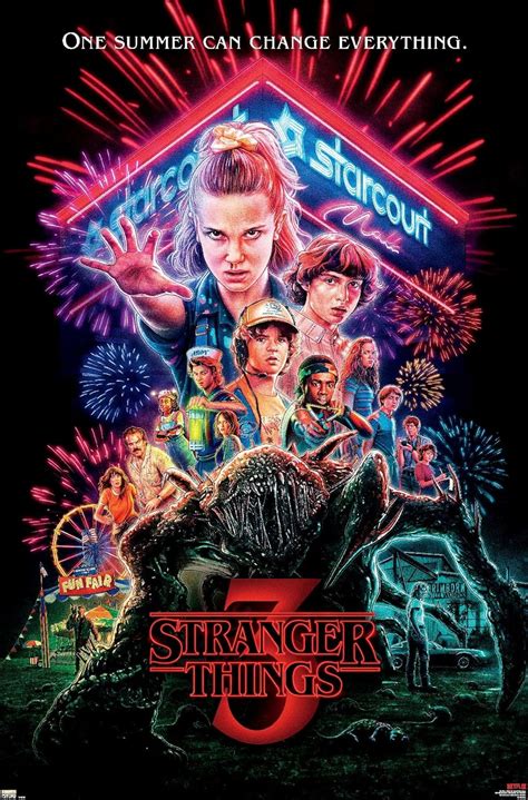 Buy 24X36 Netflix Stranger Things: Season 3 - One Sheet Wall Poster ...
