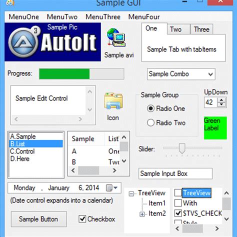Image result for AutoIt GUI Elements