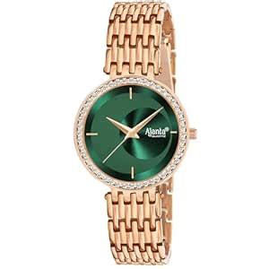 Buy Ajanta Quartz Luxury Analog Watch Diamond Studded Rose Gold Watch ...