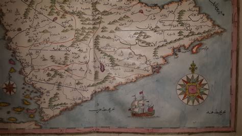 İklim Jazirat al Arab, the Arabian peninsula map from Kıtab-i Cihannuma (the mirror of the world ...