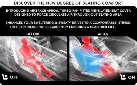 AIRBRACE Apron Plus – Fan Fitted Ventilated Seat Cushion | Cooling Seat ...