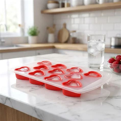 Silicone fruit shape ice tray for drinks, desserts, chocolates, and ...