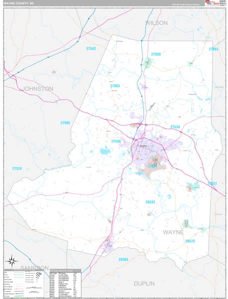 Image result for Wayne County Zip Code Map