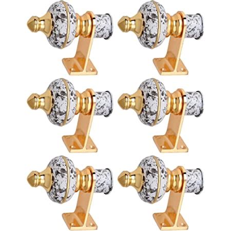 Buy Paras | Wooden Curtain Finials with Bracket for 1 Inch/25 mm Rod ...