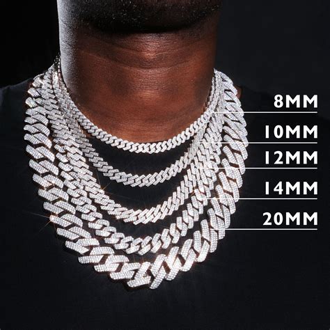 ALL SIZES 925 Sterling Silver Moissanite Cuban Link Chain – HeyIce