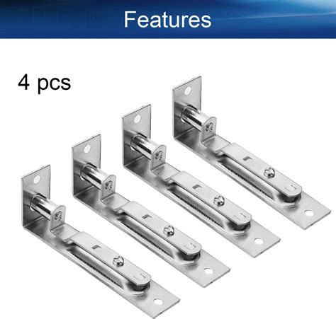 Buy Yinpecly Flush Bolt for Double Door 115mm Length 201 Stainless ...