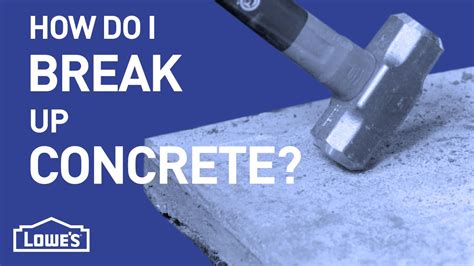 How to Break Up Concrete | Lowe's