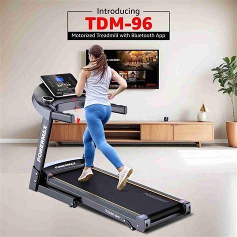 Powermax Fitness TDM-96 (4HP Peak) Motorized Foldable Running Machine ...
