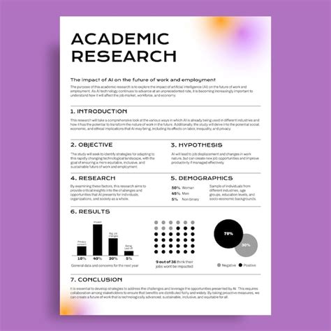 Modern academic research poster | Free Vector