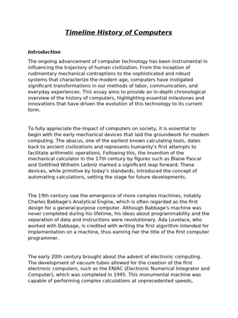 Computer History Timeline 的图像结果