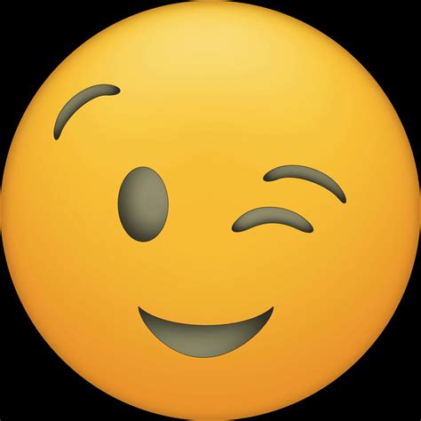 Download Winking Face Emoji Smile | Wallpapers.com