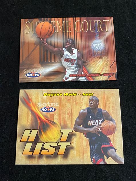 Sold Price: (2) Mint 2004-05 NBA Hoops Inserts Dwyane Wade Basketball ...