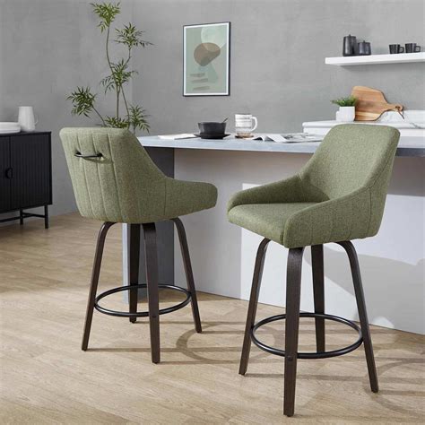 Tinsley Swivel Counter Stool, Green
