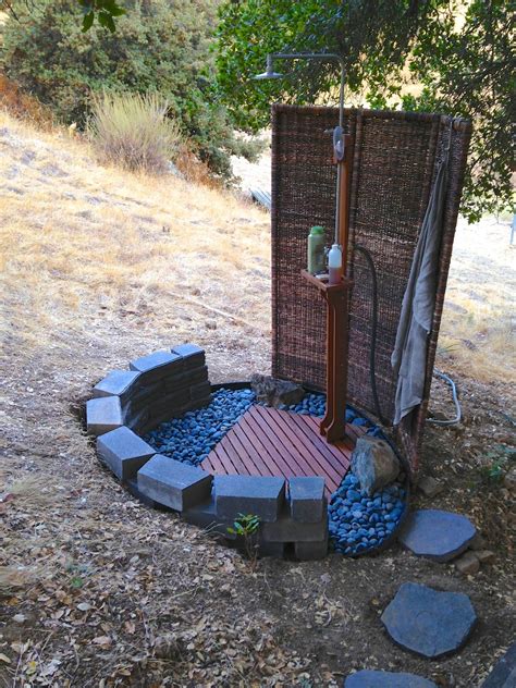 Outdoor Shower With Paver Floor at Phyllis Fetter blog