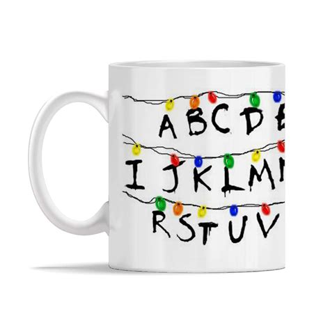 Buy Misaavi Str*nger Things White 11 Oz Ceramic Mug Alphabets ABCD with ...