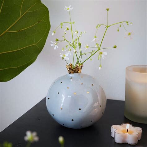 Get Ceramic Grey Pomegranate with Gold Plated Crown at ₹ 799 | LBB Shop