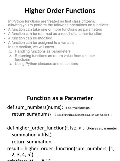 Python Higher Order Function 的图像结果