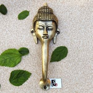 SUSAJJIT DECOR Brass Door Handle of Gautam Buddha Face In Antique ...
