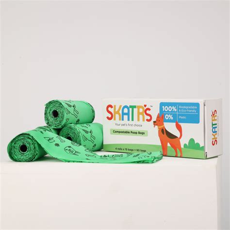 Buy Skatrs Compostable Poop Bags for Dogs and Cats online at Supertails.com