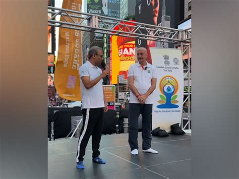 Anupam Kher joins thousands for Yoga Day celebration at Times Square