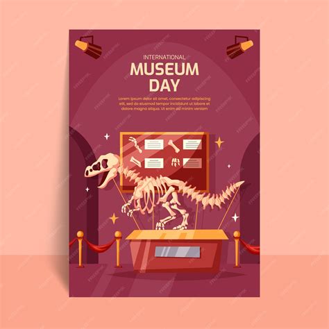 Hand drawn international museum day poster | Premium Vector