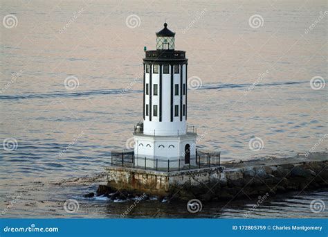 Angel S Gate Lighthouse (CA 02073 Stock Image - Image of landmark ...