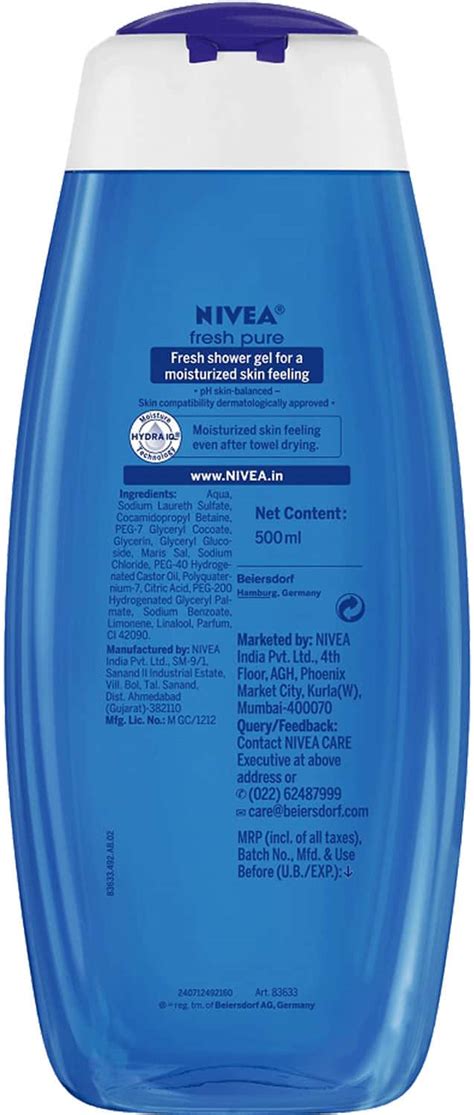 Buy NIVEA PURE SHOWER & BODY WASH - 500 ML Online & Get Upto 60% OFF at ...