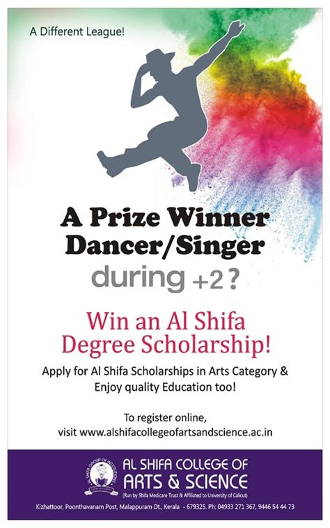 Arts & Sports Scholarships for Students 8 Aug 2020 - Alshifa College of ...