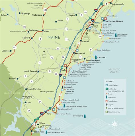 Map Of Beaches In Maine