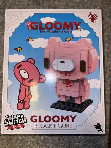 Gloomy Bear Naughty Grizzly Block Figure Build Puzzle NEW Snap & Switch ...