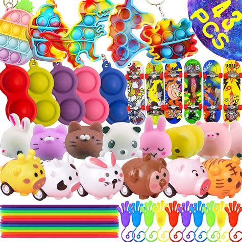 Buy Leeche 43PC Pop Party Favors Toys for Kids,Prize Box Toys for All ...