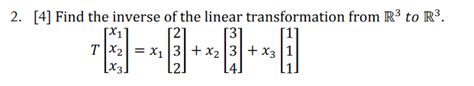 Image result for Inverse Linear Transformation