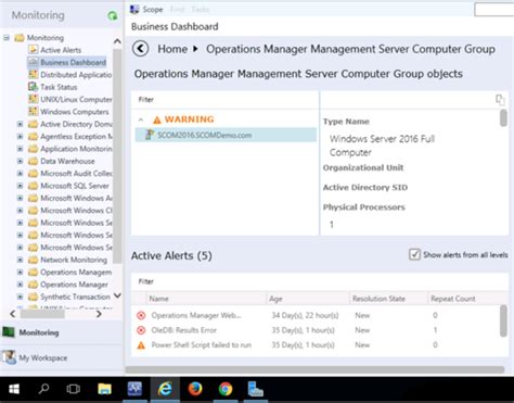 Image result for SCOM SQL Server Management