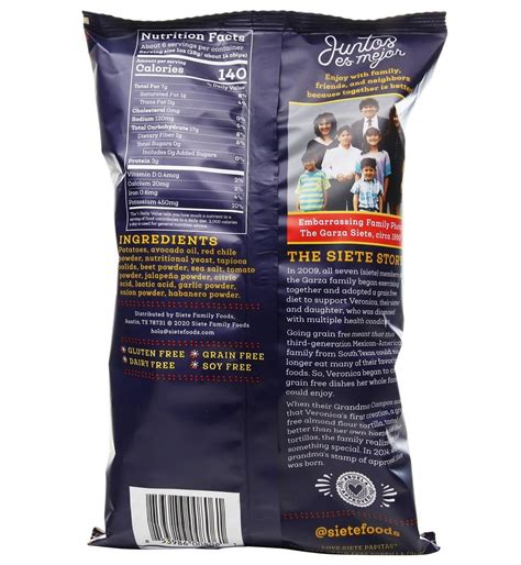 Siete Kettle Cooked Potato Chips Fuego 5.5 oz, spicy kettle cooked ...