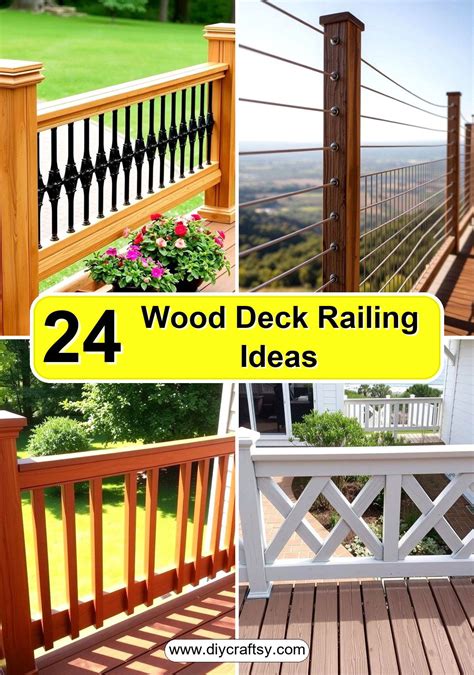 24 Wood Deck Railing Ideas: Safety Meets Aesthetic Appeal