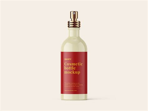 Body Mist Spray Bottle Mockup | Free PSD Templates